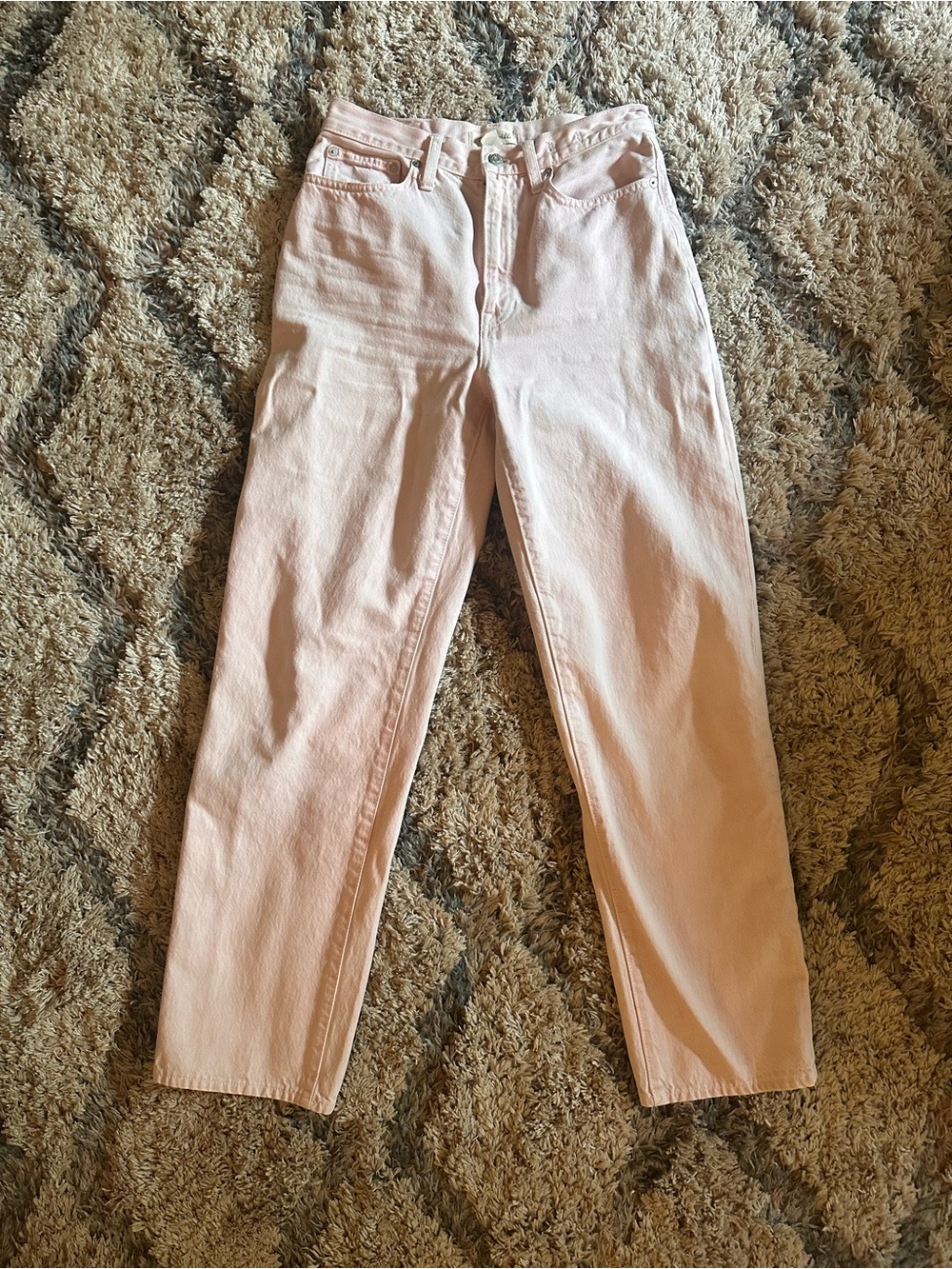 Madewell Pale Pink Denim Jeans